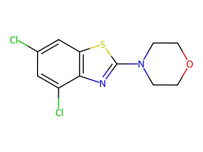 4-(4,6-Dichloro-1,3-benzothiazol-2-yl)morpholine structure