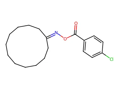 (Cyclododecylideneamino) 4-chlorobenzoate structure