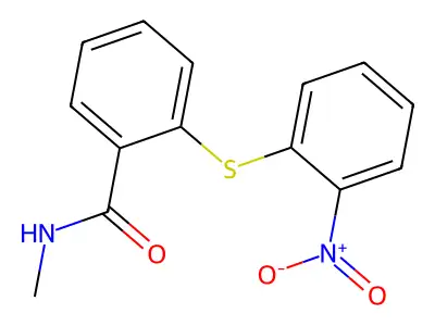 N-Methyl-2-[(2-nitrophenyl)sulfanyl]benzamide structure