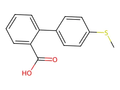 2-(4-Methylthiophenyl)benzoic acid structure