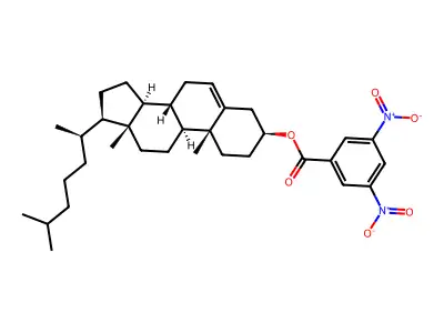 Cholest-5-en-3-ol (3beta)-, 3-(3,5-dinitrobenzoate) structure