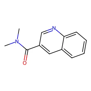 3-Quinolinecarboxamide,N,N-dimethyl structure
