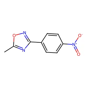 5-Methyl-3-(4-nitrophenyl)-1,2,4-oxadiazole structure