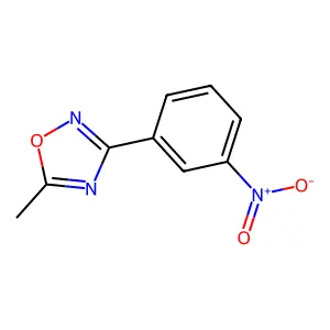 5-Methyl-3-(3-nitrophenyl)-1,2,4-oxadiazole structure