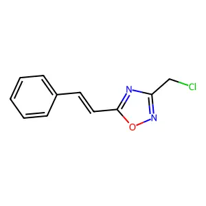 3-(Chloromethyl)-5-(2-phenylethenyl)-1,2,4-oxadiazole structure