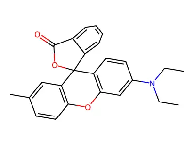 Spiro[isobenzofuran-1(3H),9'-[9H]xanthen]-3-one, 6'-(diethylamino)-2'-methyl- structure