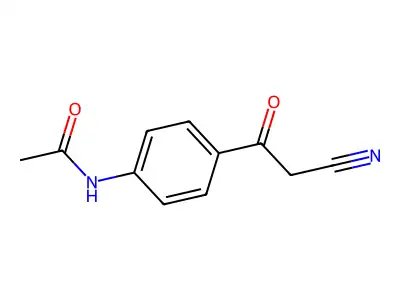 N-[4-(cyanoacetyl)phenyl]acetamide structure