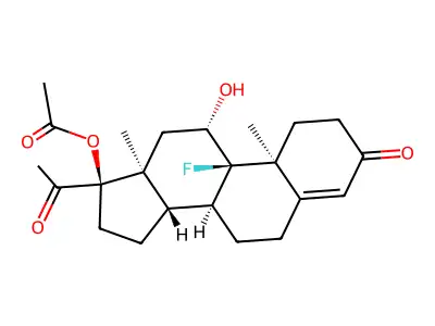 醋酸氟孕酮 structure