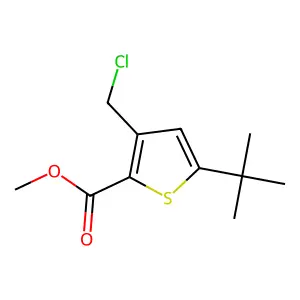Methyl 5-tert-butyl-3-(chloromethyl)thiophene-2-carboxylate structure