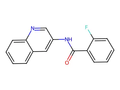 2-fluoro-N-quinolin-3-ylbenzamide structure