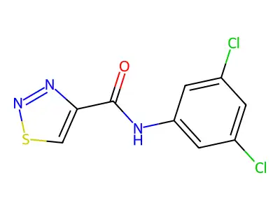 N-(3,5-dichlorophenyl)-1,2,3-thiadiazole-4-carboxamide structure