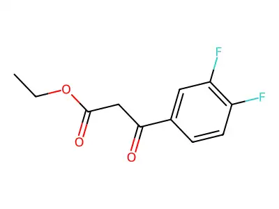 Ethyl 3-(3,4-difluorophenyl)-3-oxopropanoate structure