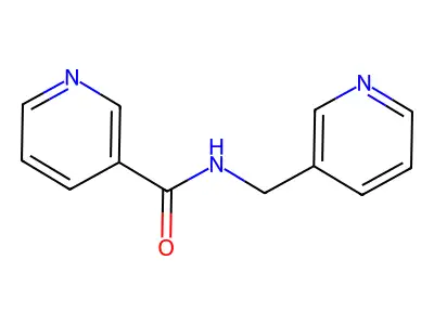 3-Pyridinecarboxamide, N-(3-pyridinylmethyl)- structure