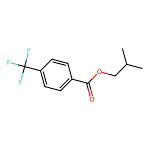 Benzoic acid, 4-(trifluoromethyl)-, 2-methylpropyl ester structure