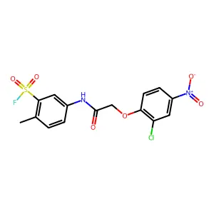 5-[[2-(2-Chloro-4-nitrophenoxy)acetyl]amino]-2-methylbenzenesulfonyl fluoride structure