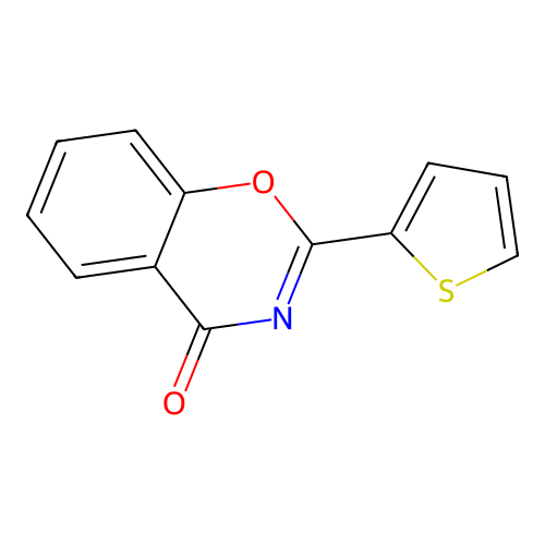 2-Thiophen-2-yl-1,3-benzoxazin-4-one structure