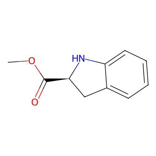 methyl (2S)-2,3-dihydro-1H-indole-2-carboxylate structure