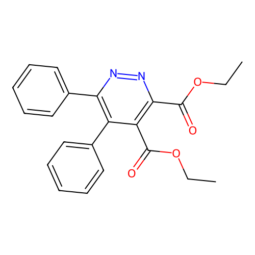 Diethyl 5,6-diphenyl-3,4-pyridazinedicarboxylate structure