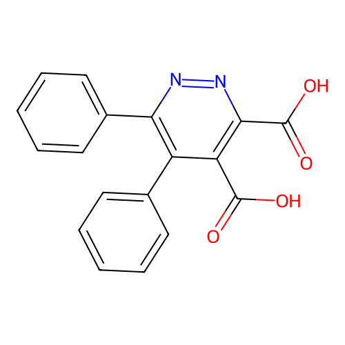 5,6-Diphenyl-3,4-pyridazinedicarboxylic acid structure