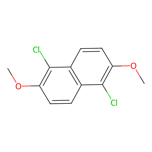 1,5-Dichloro-2,6-dimethoxynaphthalene structure