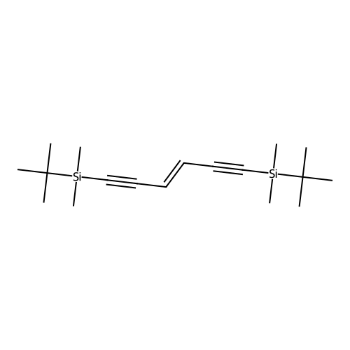 Tert-butyl-[6-[tert-butyl(dimethyl)silyl]hex-3-en-1,5-diynyl]-dimethylsilane structure