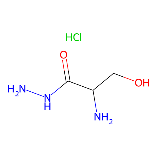 DL-Serine hydrazide hydrochloride structure