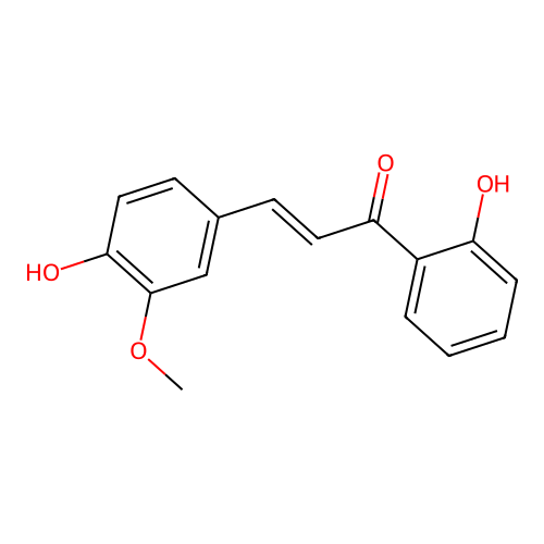4,2'-Dihydroxy-3-methoxychalcone structure
