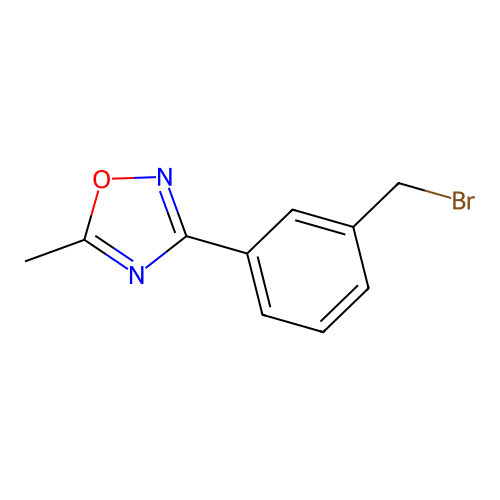 3-(3-(Bromomethyl)phenyl)-5-methyl-1,2,4-oxadiazole structure