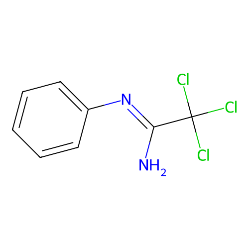 N-phenyltrichloroacetamidine structure