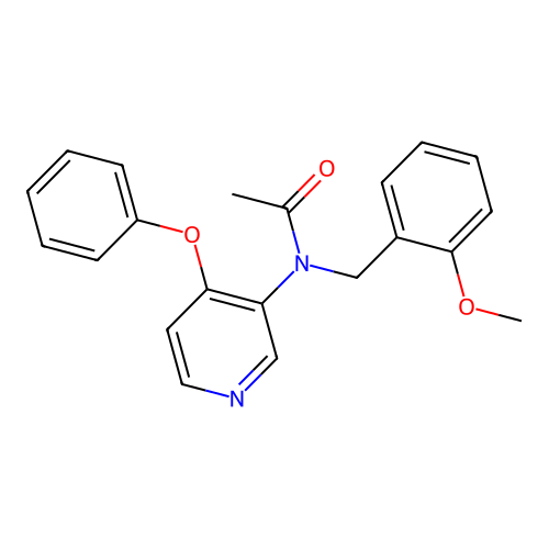 N-(2-methoxybenzyl)-N-(4-phenoxypyridin-3-yl)acetamide structure