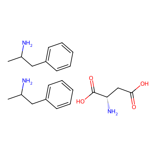 Amphetamine Aspartate structure
