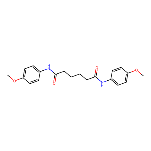 N,N'-bis(4-methoxyphenyl)hexanediamide structure