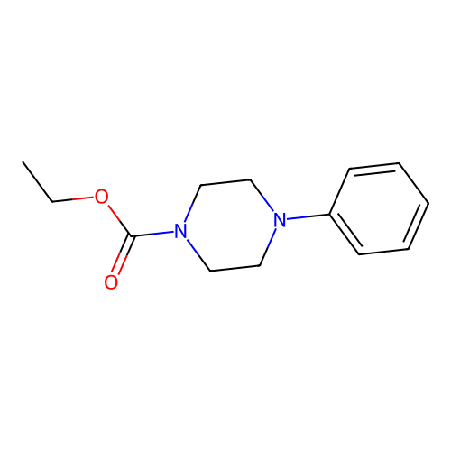 Ethyl 4-phenylpiperazine-1-carboxylate structure