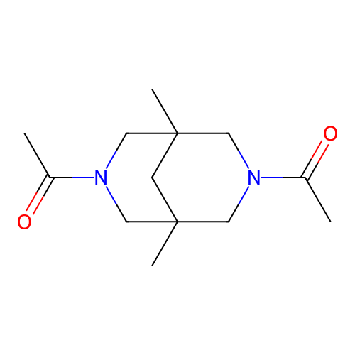 3,7-Diacetyl-1,5-dimethyl-3,7-diazabicyclo[3.3.1]nonane structure
