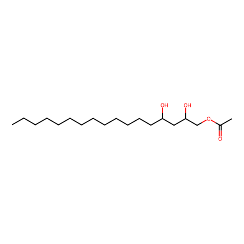 1,2,4-Heptadecanetriol, 1-acetate structure