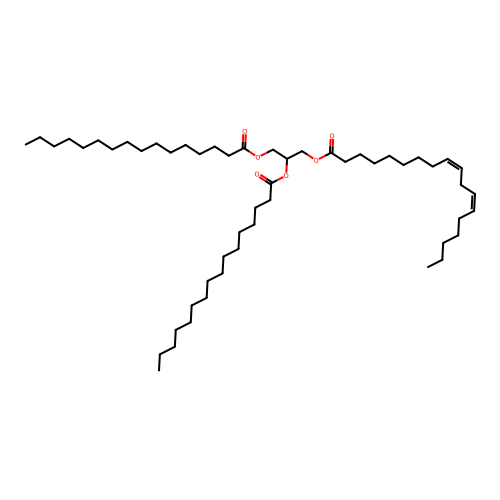 1,2-Dipalmito-3-linolein structure