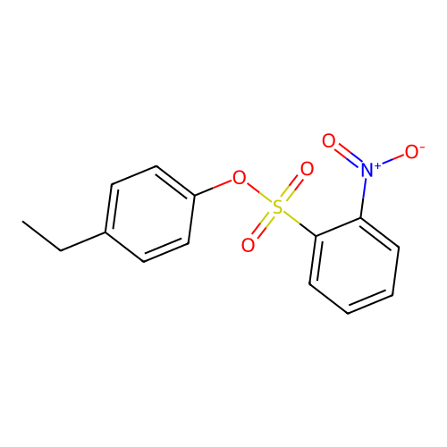 4-Ethylphenyl 2-nitrobenzenesulfonate structure