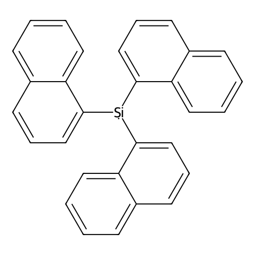 Tris(1-naphthyl)silane structure