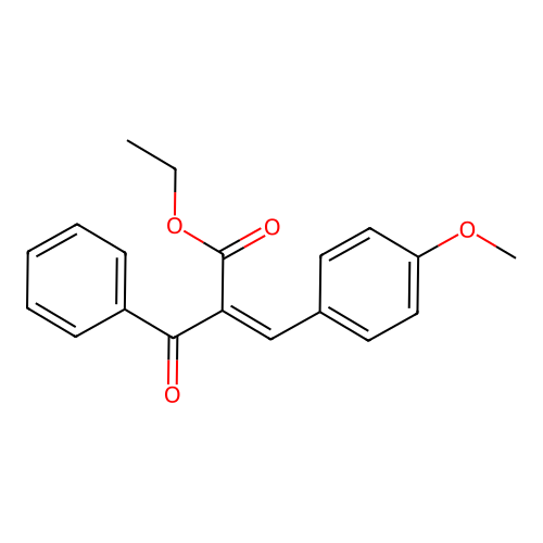 Ethyl 2-benzoyl-3-(4-methoxyphenyl)prop-2-enoate structure