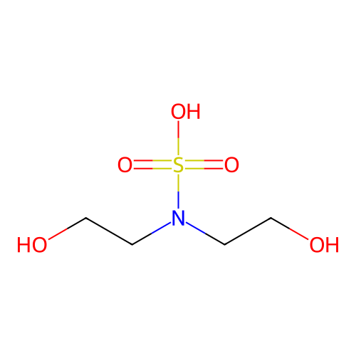 Bis(2-hydroxyethyl)sulfamic acid structure