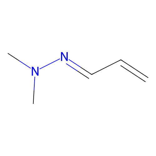 Acrolein dimethylhydrazone structure