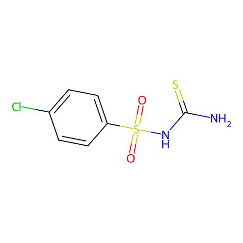 (4-Chlorophenyl)sulfonylthiourea structure