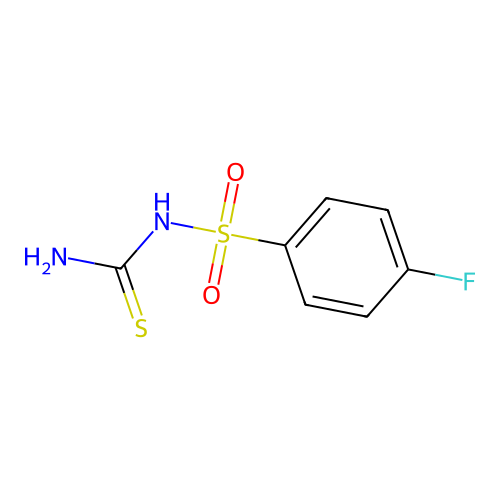 (4-Fluorophenyl)sulfonylthiourea structure