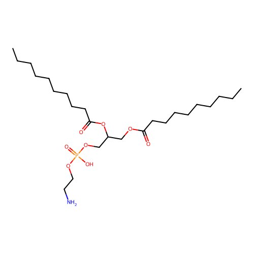 [3-[2-Aminoethoxy(hydroxy)phosphoryl]oxy-2-decanoyloxypropyl] decanoate structure