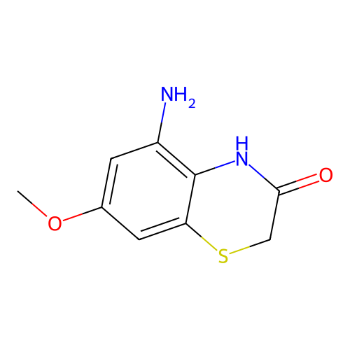 5-Amino-7-methoxy-3,4-dihydro-2H-1,4-benzothiazin-3-one structure