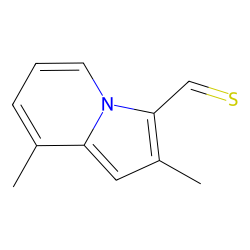 2,8-Dimethyl-3-indolizinecarbothialdehyde structure