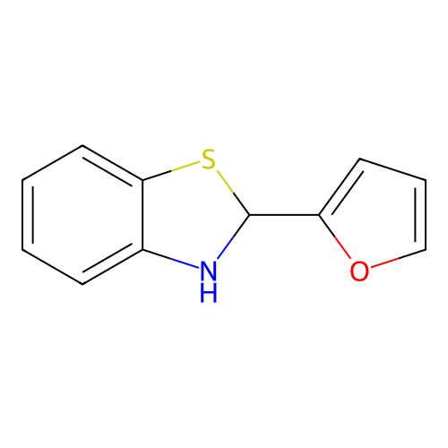 Benzothiazole, 2-(2-furanyl)-2,3-dihydro- structure