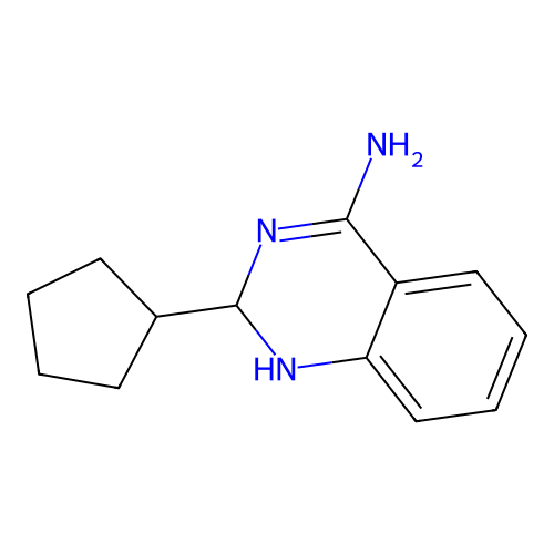2-Cyclopentyl-1,2-dihydro-4-quinazolinamine structure