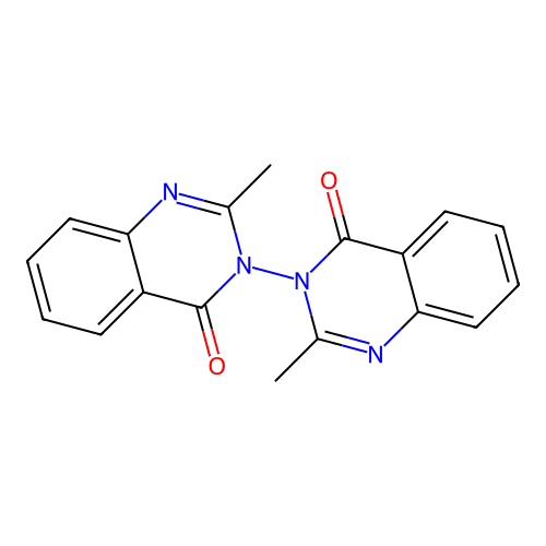 2-Methyl-3-(2-methyl-4-oxoquinazolin-3-yl)quinazolin-4-one structure