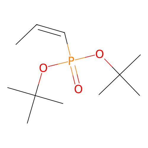 Di-tert-butyl [(Z)-1-Propenyl]phosphonate structure